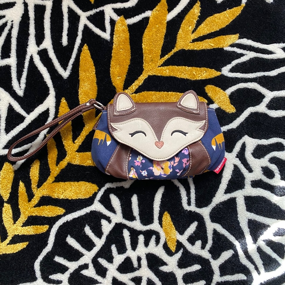 Fox Clutch Wristlet Purse Bag
